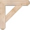 Ekena Millwork Traditional Craftsman Smooth Bracket w/ Offset Brace, Douglas Fir, 5 1/2"W x 20"D x 20"H BKT0604X20X20TRA04SDF - alternate 4